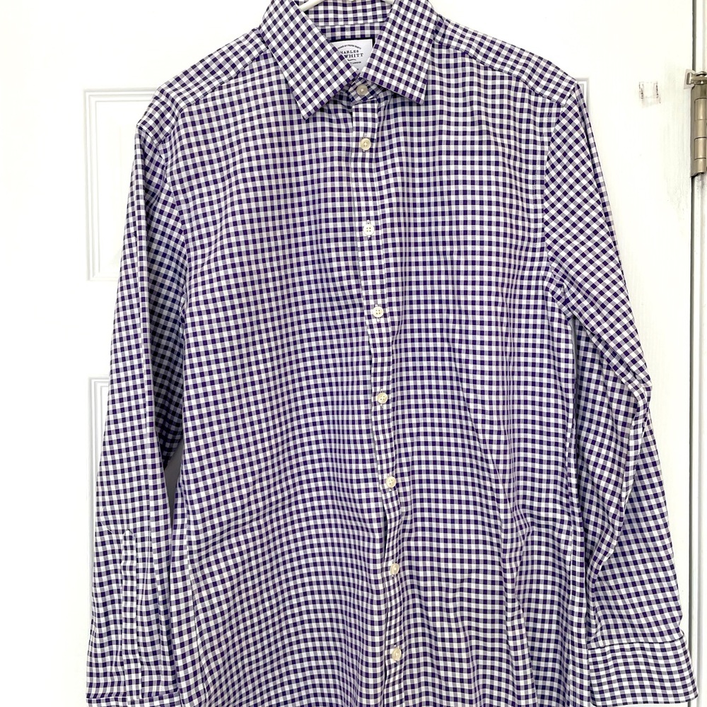 Charles Tyrwhitt NWOT Light Purple Extra Slim Fit Non Iron Shirt